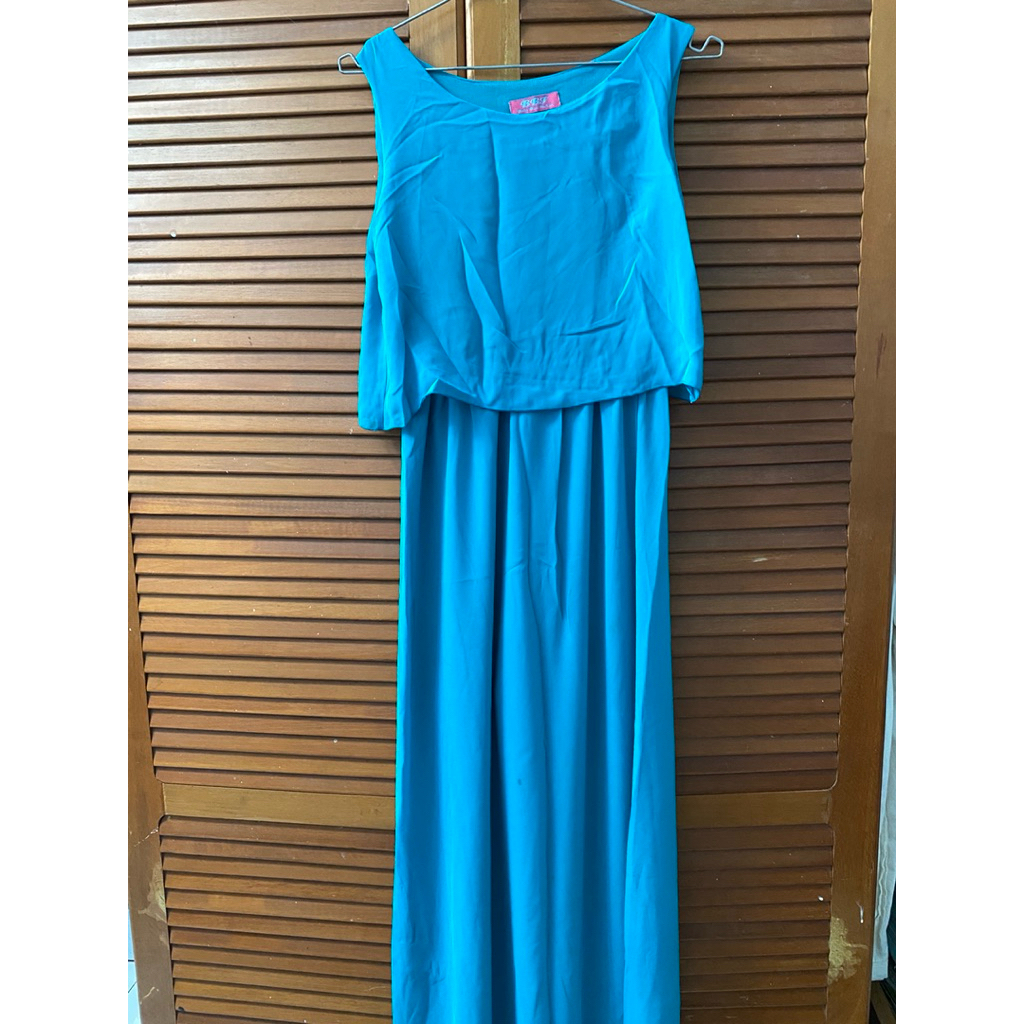 Dress Rampel dress pesta hijab dan non hijab maxi Preloved