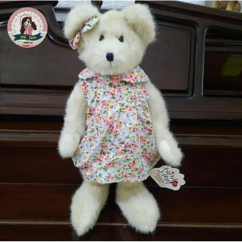 boneka artikulasi teddy bear rare the boyds white 1988-2005