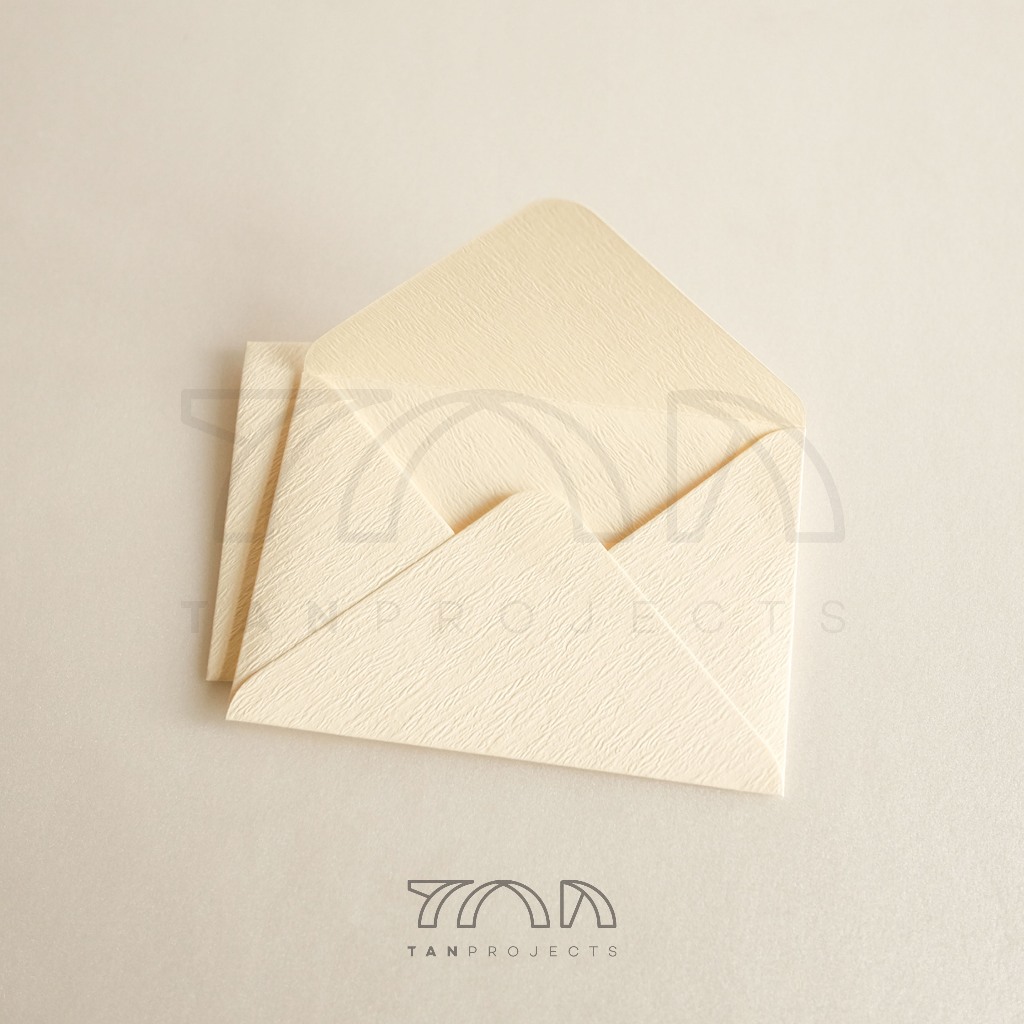 

1 set 5pcs Amplop Broken White Tekstur Premium uk 8.1x11.4cm (A7)