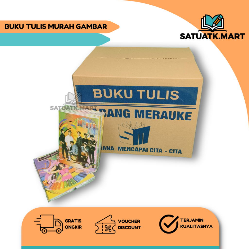 

(1 DUS/28 pak) Buku Tulis Murah 70 Lembar
