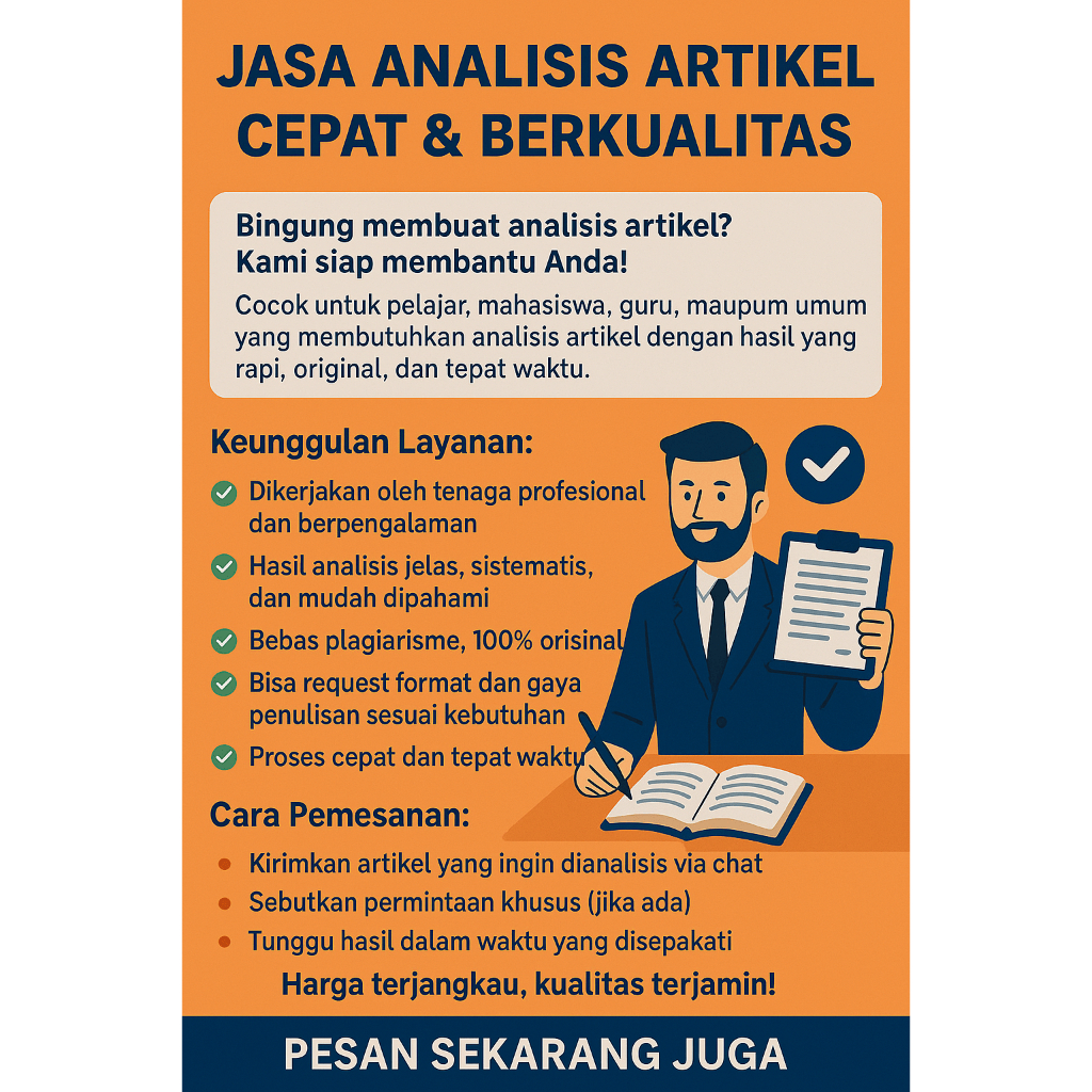Jasa Analisis Artikel Murah & Cepat – Analisis Artikel