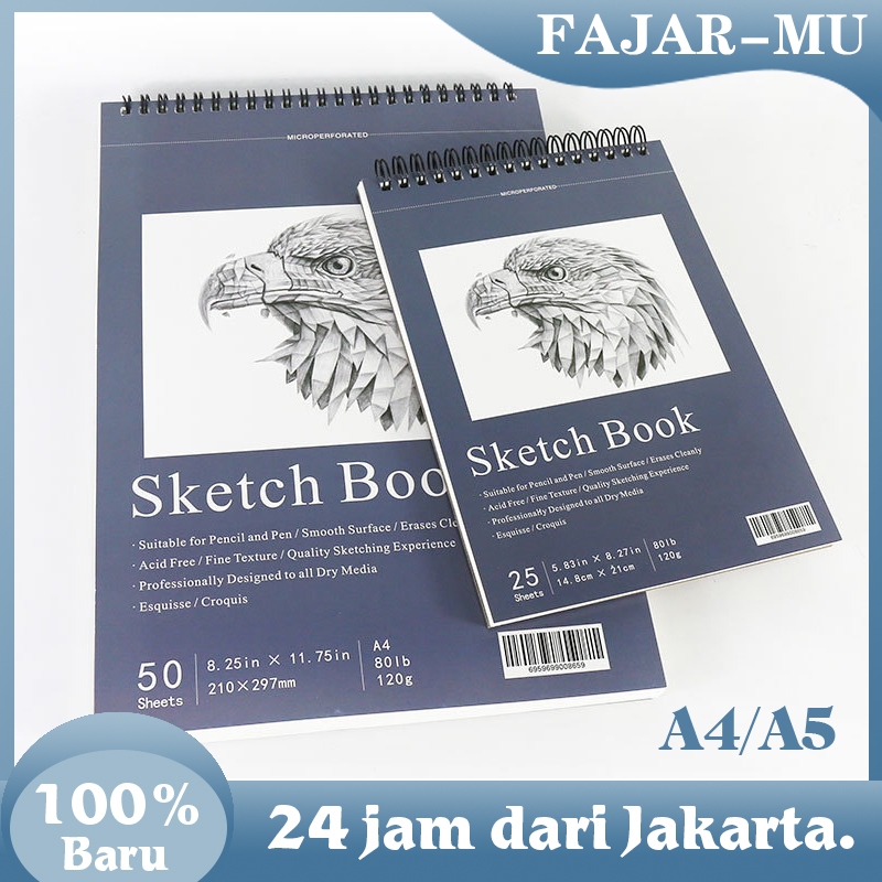 

Sketchbook A4 A5 / Buku Sketsa Fashion Design / Buku Gambar Cat Ai