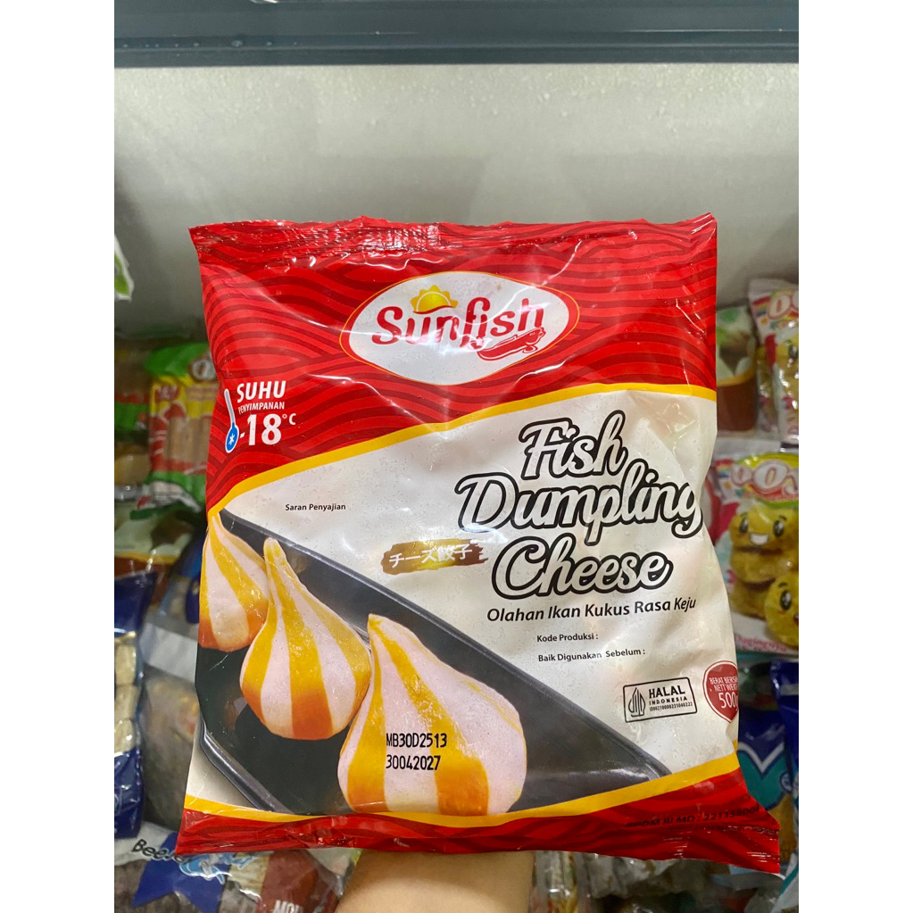 

SUNFISH Fish Dumpling Cheese 500gr / dumpling cheese frozen