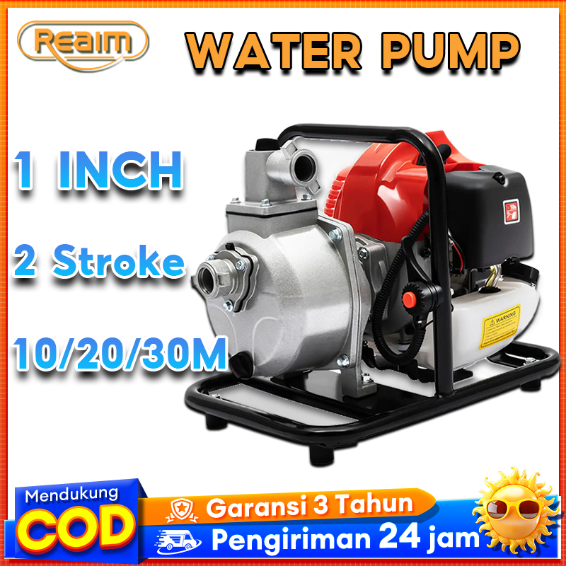 Reaim 7.5 HP Mesin Pompa Air Bensin Mesin Bensin Tugas Berat Mesin Pompa Air Irigasi 1Inch 2 Tak