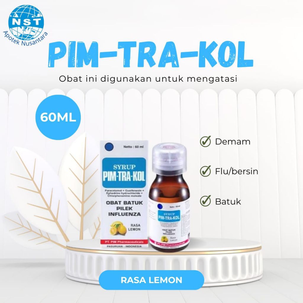 Pimtrakol lemon obat batuk anak syrup