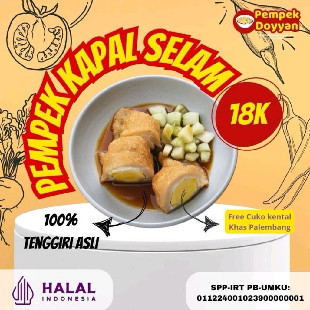 

PEMPEK KAPAL SELAM FULL TENGGIRI TELOR OMEGA KHAS PALEMBANG