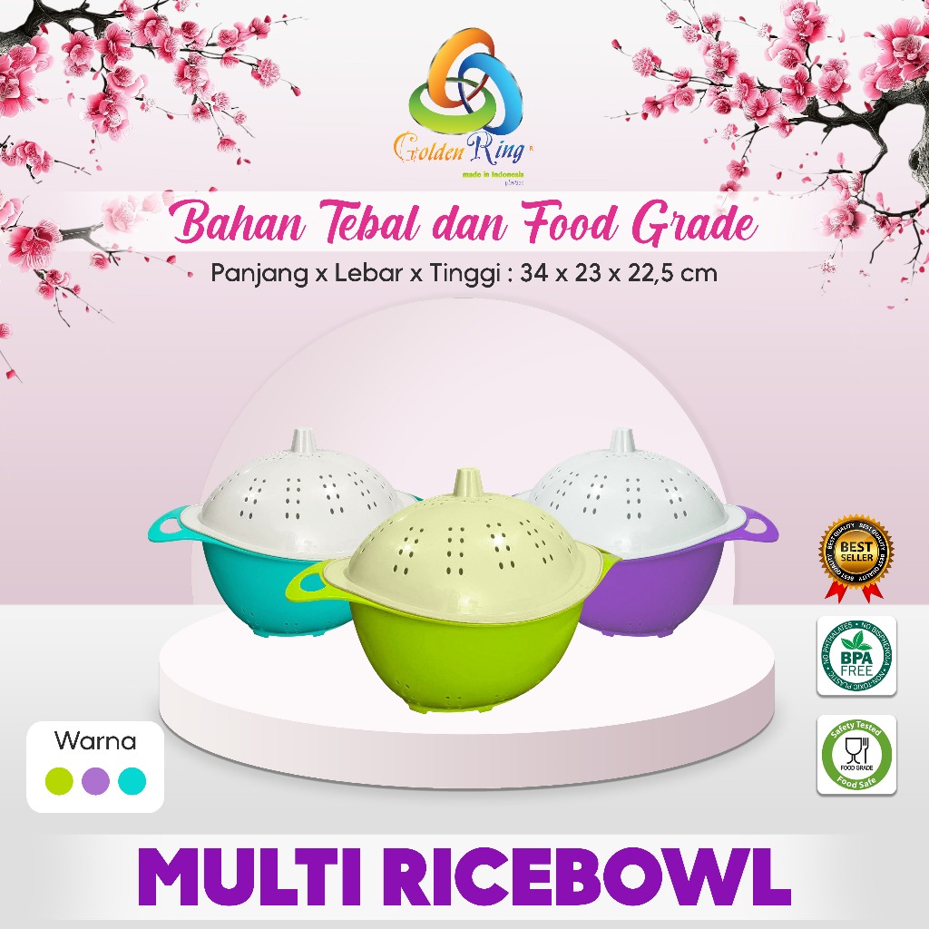 MULTI RICE BOWL / Wakul Nasi / Bakul Nasi