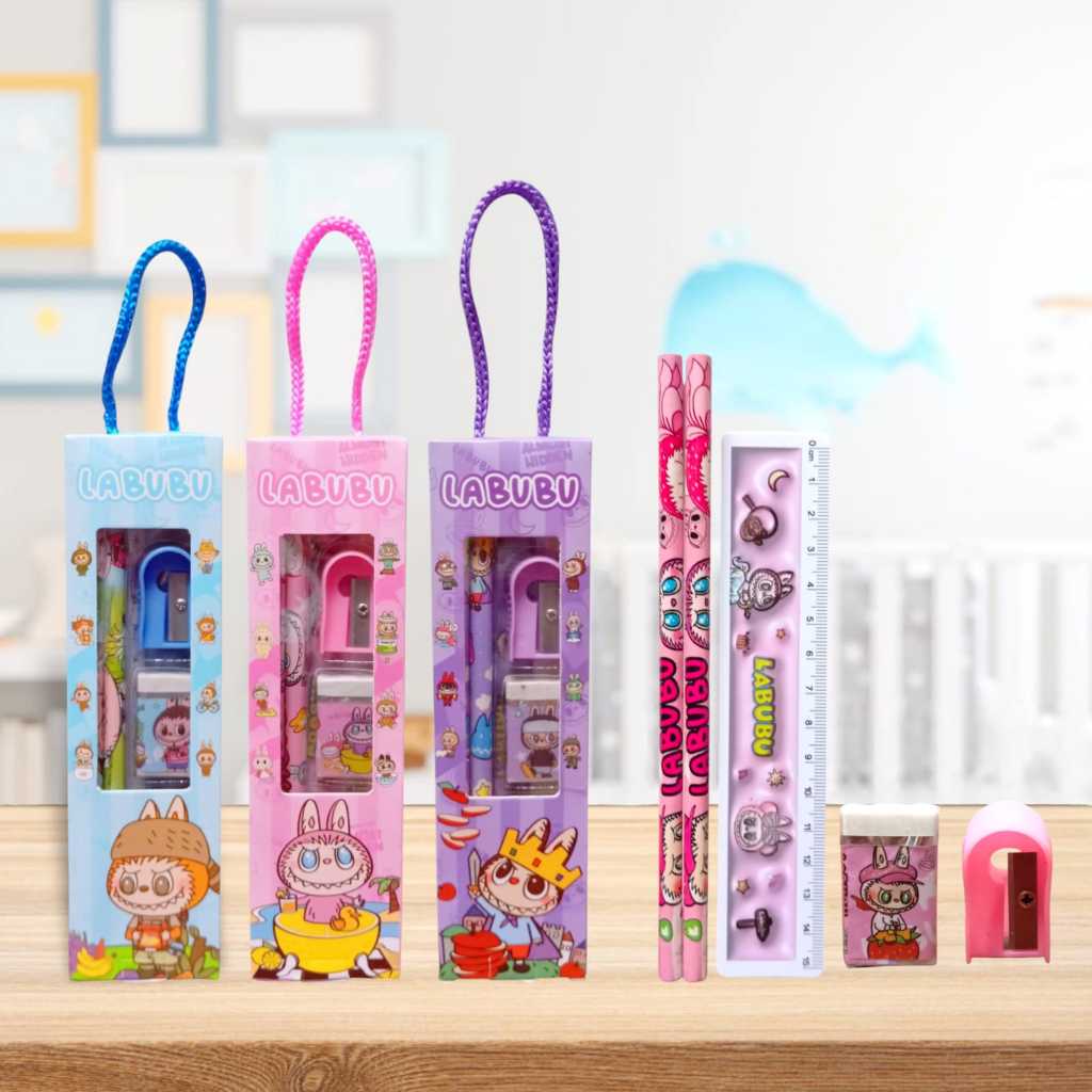 

Set Alat Tulis Box Labubu 5in1 Stationary Set Murah