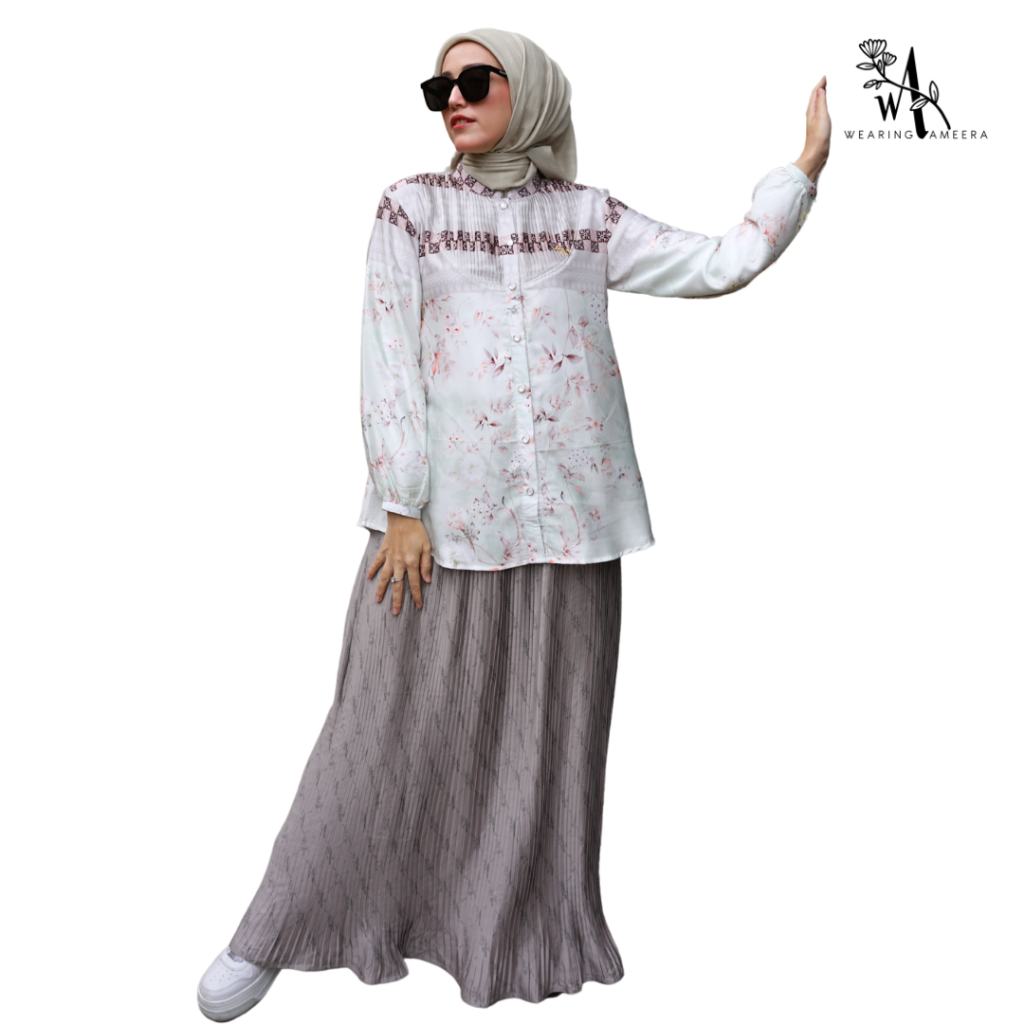 Yumna Set Atasan Rok Plisket