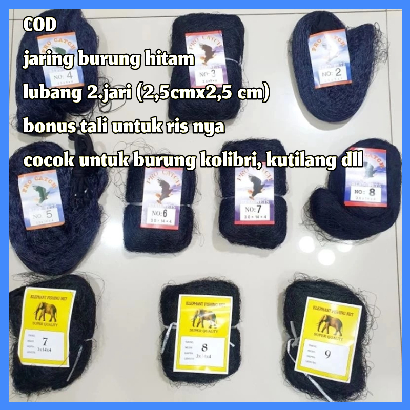Jaring Burung Nilon Emprit, Perkutut, Pipit, Kutilang, Tekukur Jaring Kandang Ayam Jaring Padi Sawah