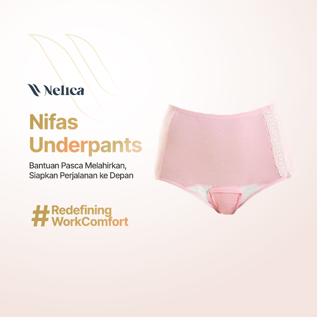 Nelica Nifas Underpants - Celana Dalam Nifas Pasca Melahirkan Bahan Katun Lembut