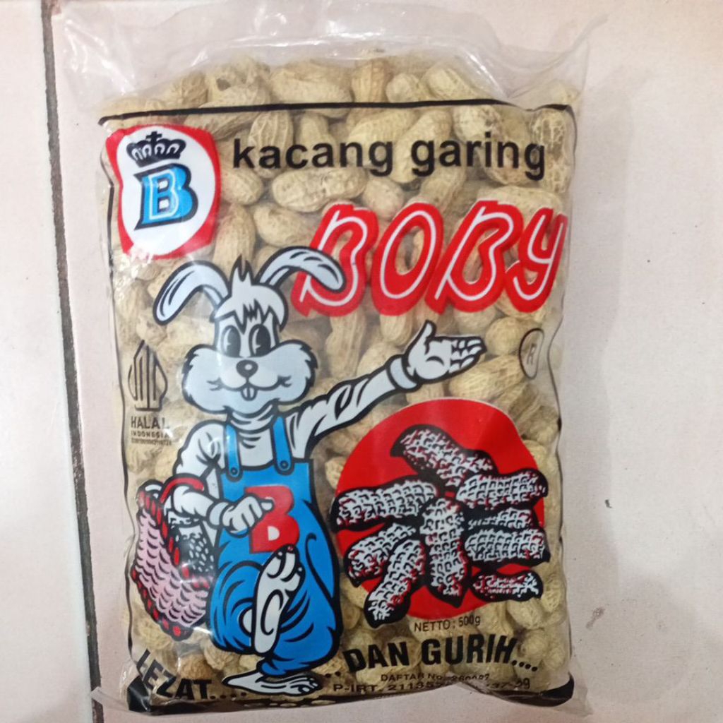 

Kacang Garing Boby 500gr 1 Bungkus
