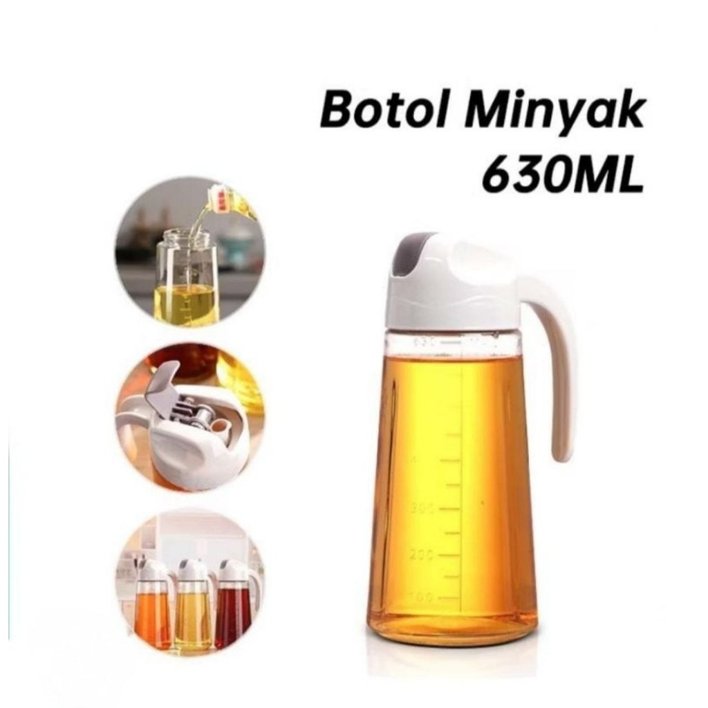 Botol Minyak Kaca 630ml/ Botol Minyak Kaca/ Botol Minyak Goreng/Botol Kecap
