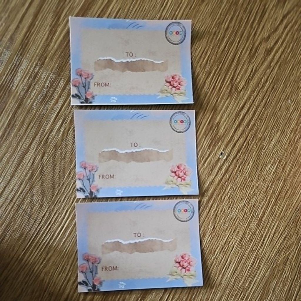 

kartu ucapan kosongan bahan kertas jasmine gliter