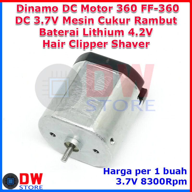 Dinamo DC Motor RS360 360 FF-360 3.7V Mesin Alat Cukur Shaver Clipper Potong Rambut Kumis Jenggot Ba