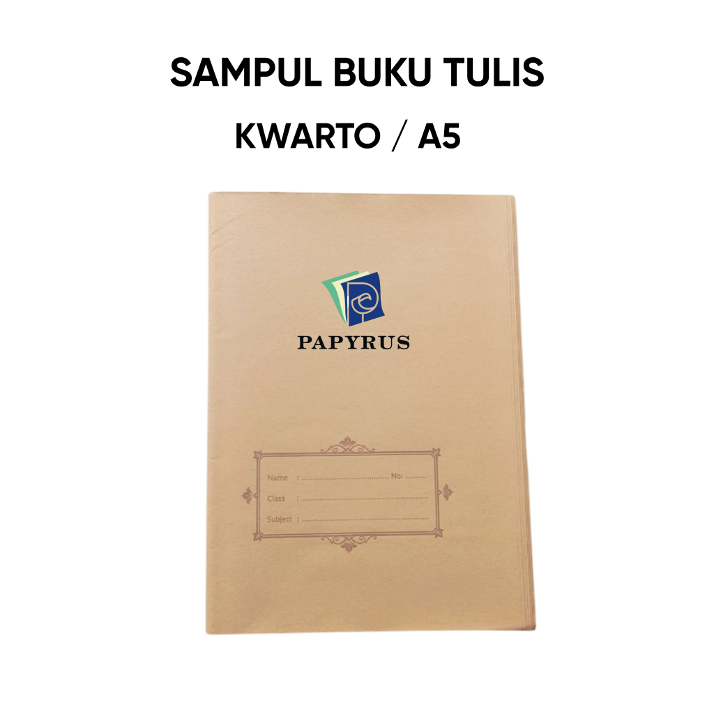 

SAMPUL BUKU / SAMPUL COKLAT / COVER BUKU TULIS / SAMPUL KWARTO / KWARTO COKLAT GLOSSY - 20 LEMBAR