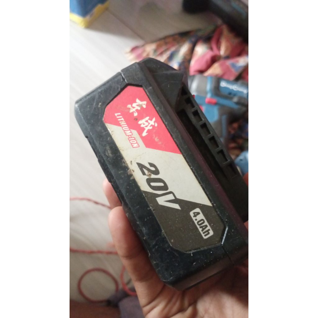 Baterai DCA 20V 4.0Ah Lithium-Ion Cocok untuk alat-alat Dongcheng & DCA: Bor, gerinda, impact drill,