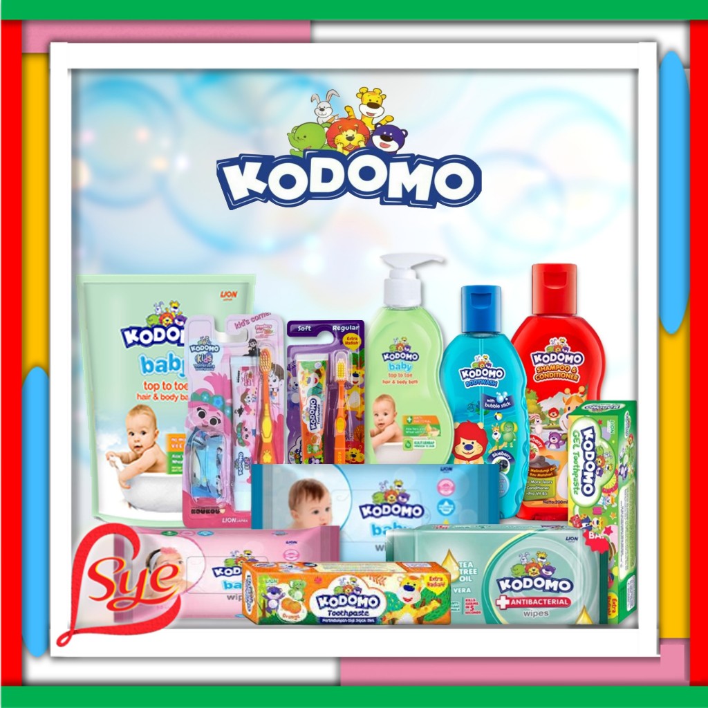 Kodomo Series | Perawatan Kebutuhan Bayi & Anak Junior | Sabun -Sampo | Odol -Sikat Gigi -Wipes| Sye