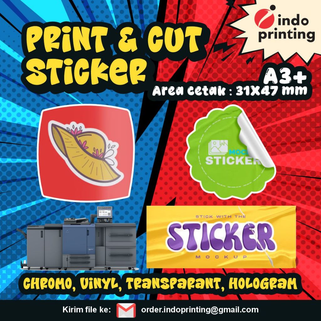 

Indo Printing Print & Cut Sticker A3+