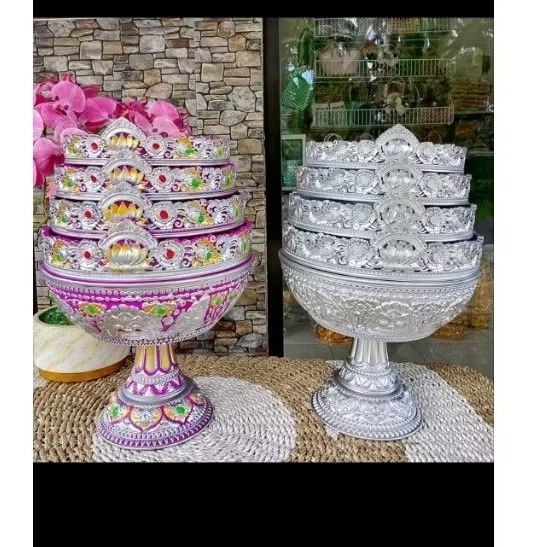 Dulang melamin 30cm susun 4