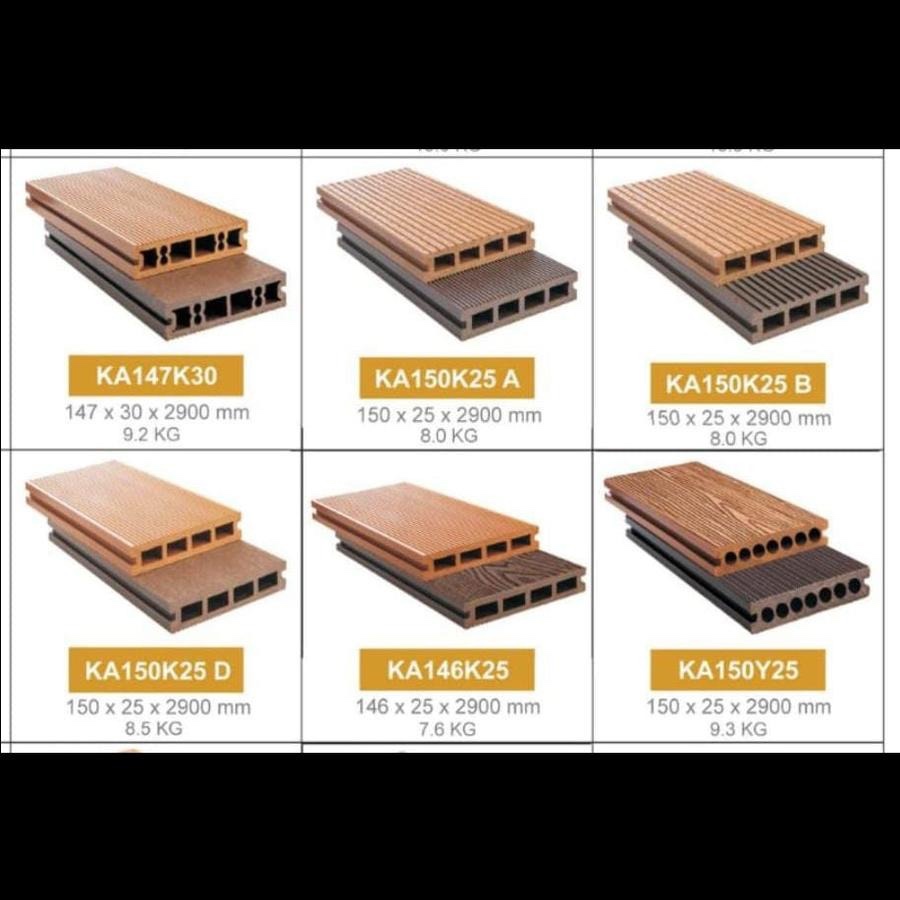 WPC Decking Outdoor KA Kayu Asri / Lantai Kayu Asri / WPC Decking Wood