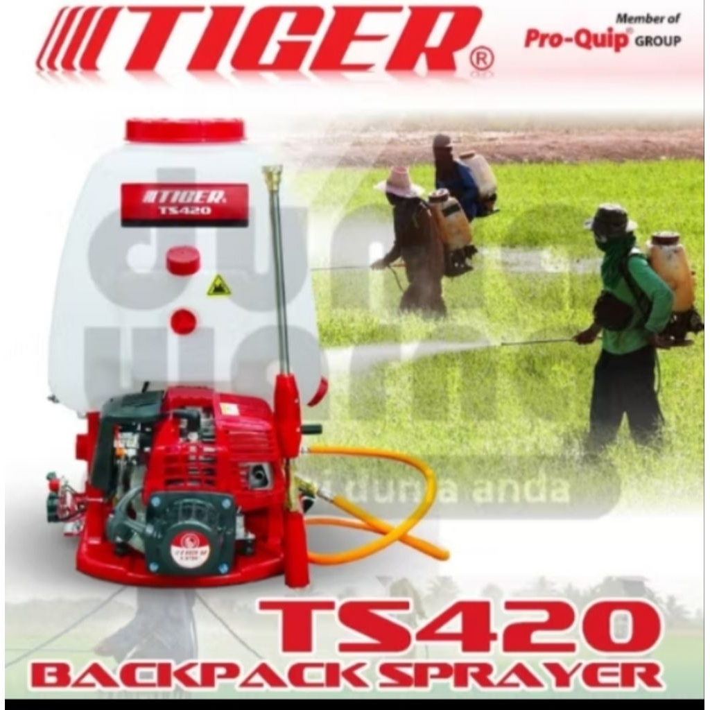 semprotan hama 4tak kapasitas tangki 20L Tiger ts 420 /sprayer mesin 4tak Tiger TS420