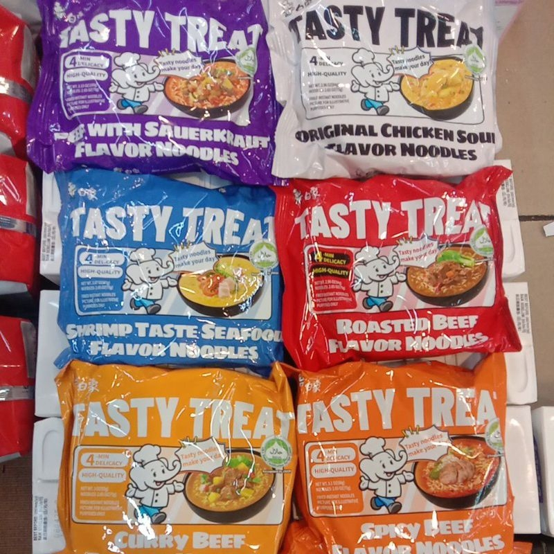 

Mie Instan / Instant Noodle Impor Beijing Baixiang Tasty Treat Varian Beef with Sauerkraut, Curry Beef, Lemon Spicy, Original Chicken Soup, Roasted Beef, Shrimp Seafood, Spicy Beef