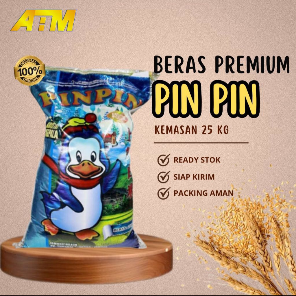 

BERAS PREMIUM PIN PIN - Kemasan 25 kg