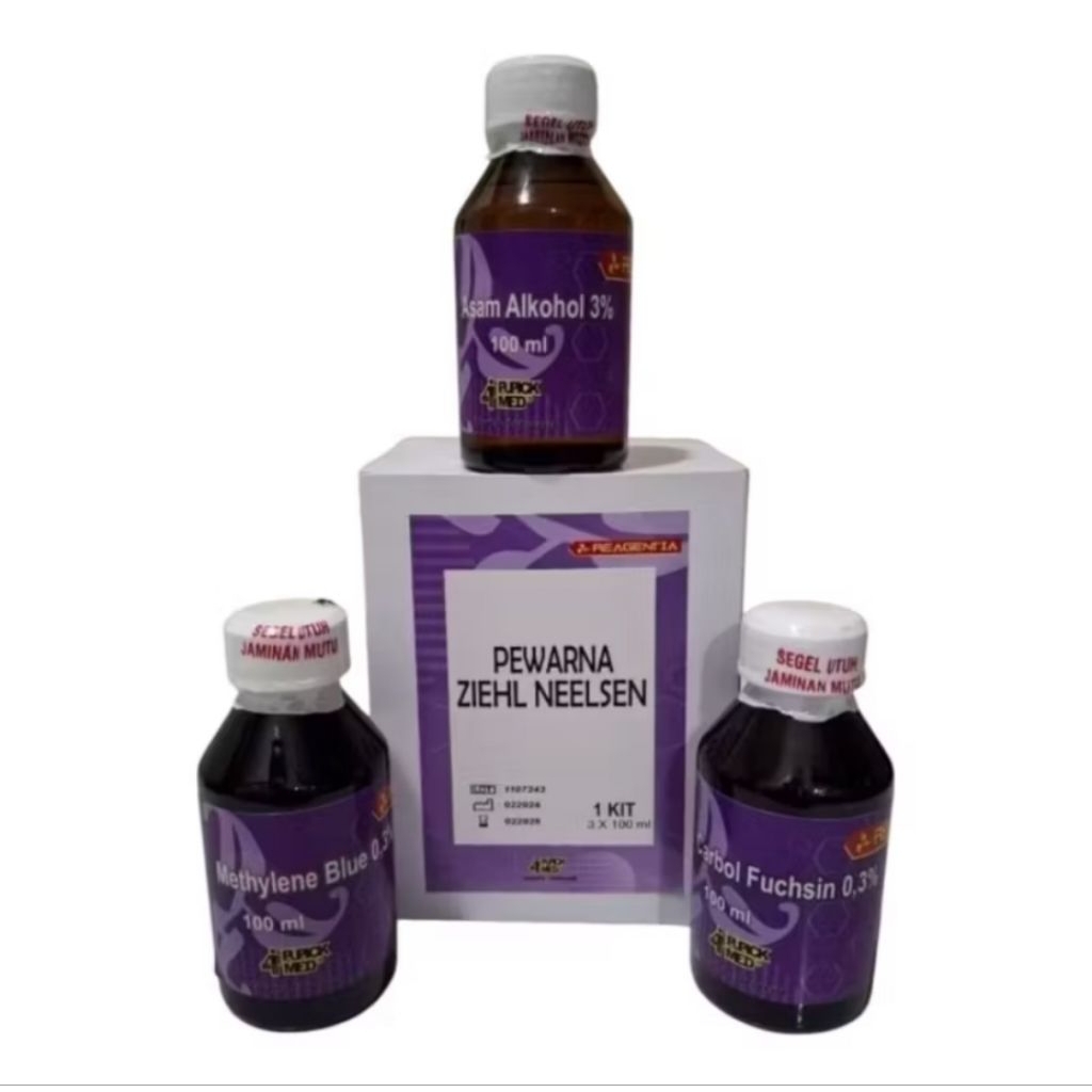Pewarna Ziehl Neelsen / Zein Neelsen /Pemeriksaan TBC / Pewarna BTA