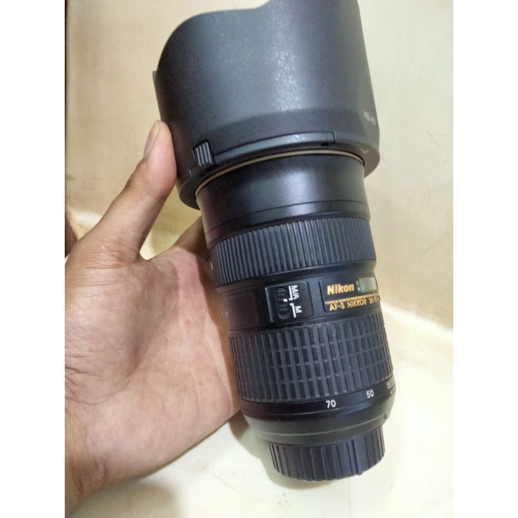 lensa Nikon 24-70 F2,8 nano murah