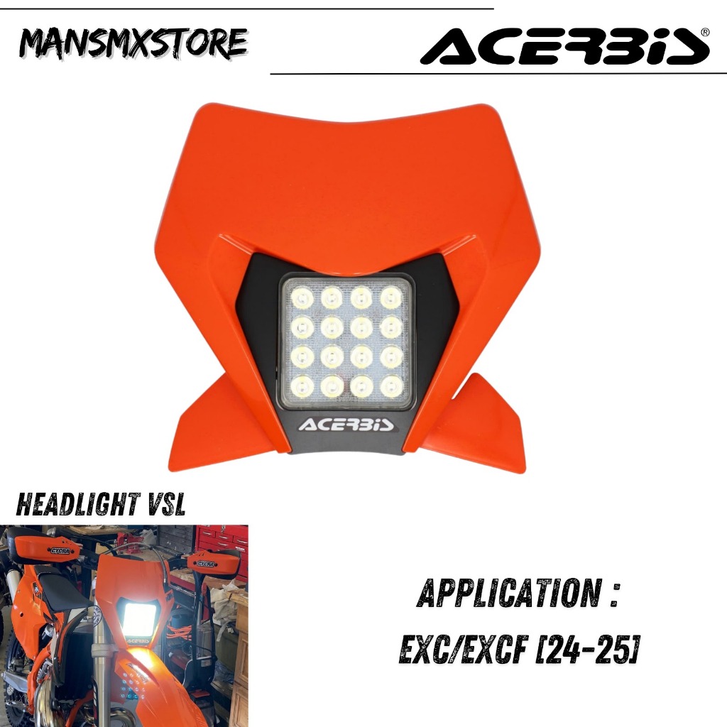 HEADLAMP ACERBIS VSL KTM EXC/EXCF 24-25 HEADLIGHT KTM ORIGINAL