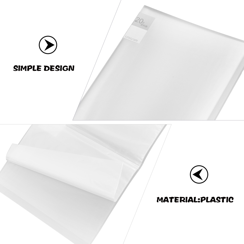 Clear Holder A3 40 Lembar File Simplease Display Book Map Plastik -