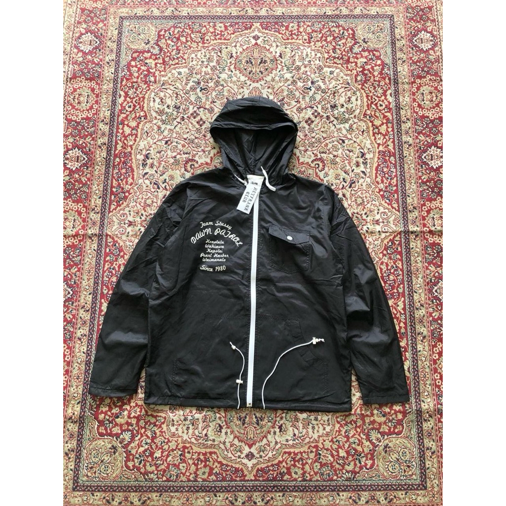 Stussy black sheep zipper up hooded jacket Vintge stussy streetwear jacket F772