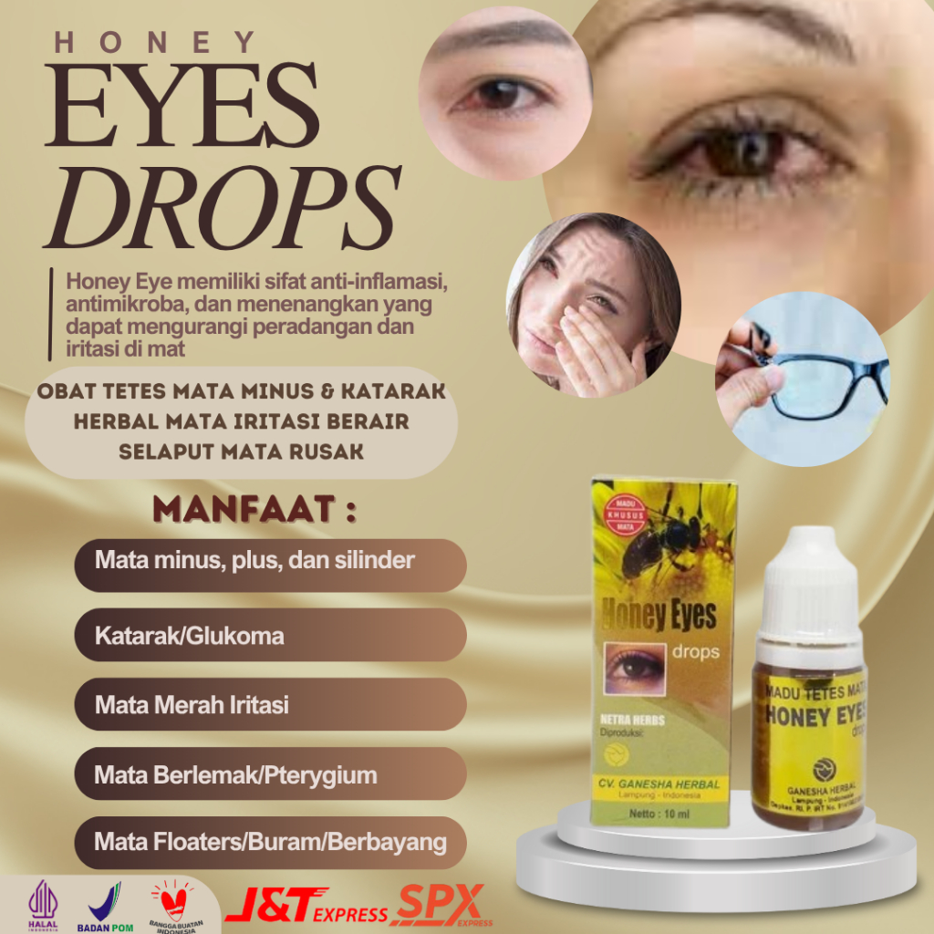 { PROMO } Kelembutan Madu, Kekuatan Atasi Mata Katarak & Berair Obat Sakit Tetes Mata Kering Obat Ma