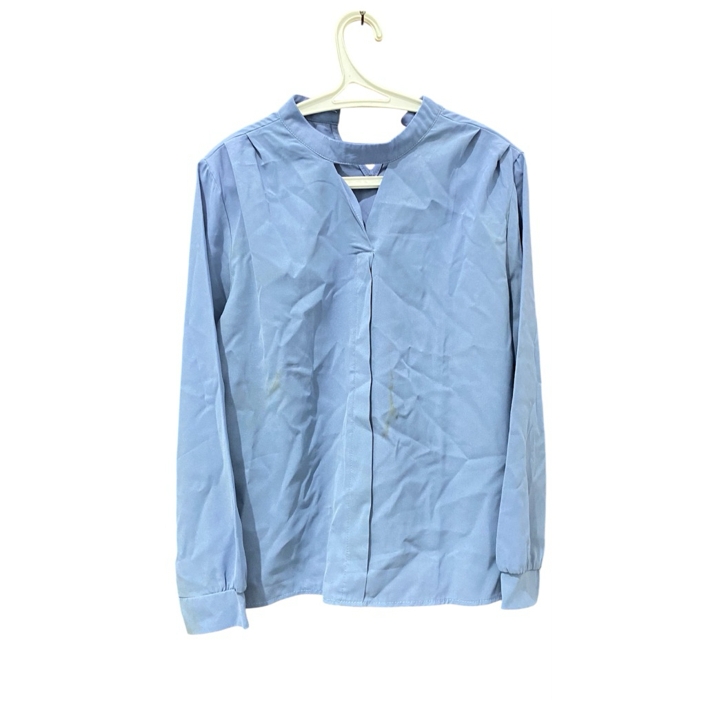 Blouse Biru Muda