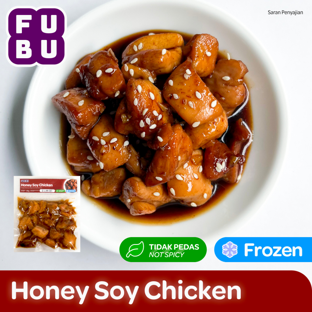 

FUBU Honey Soy Chicken - Ayam Madu khas Korea - Satu Porsi Lauk Instan Frozen Food