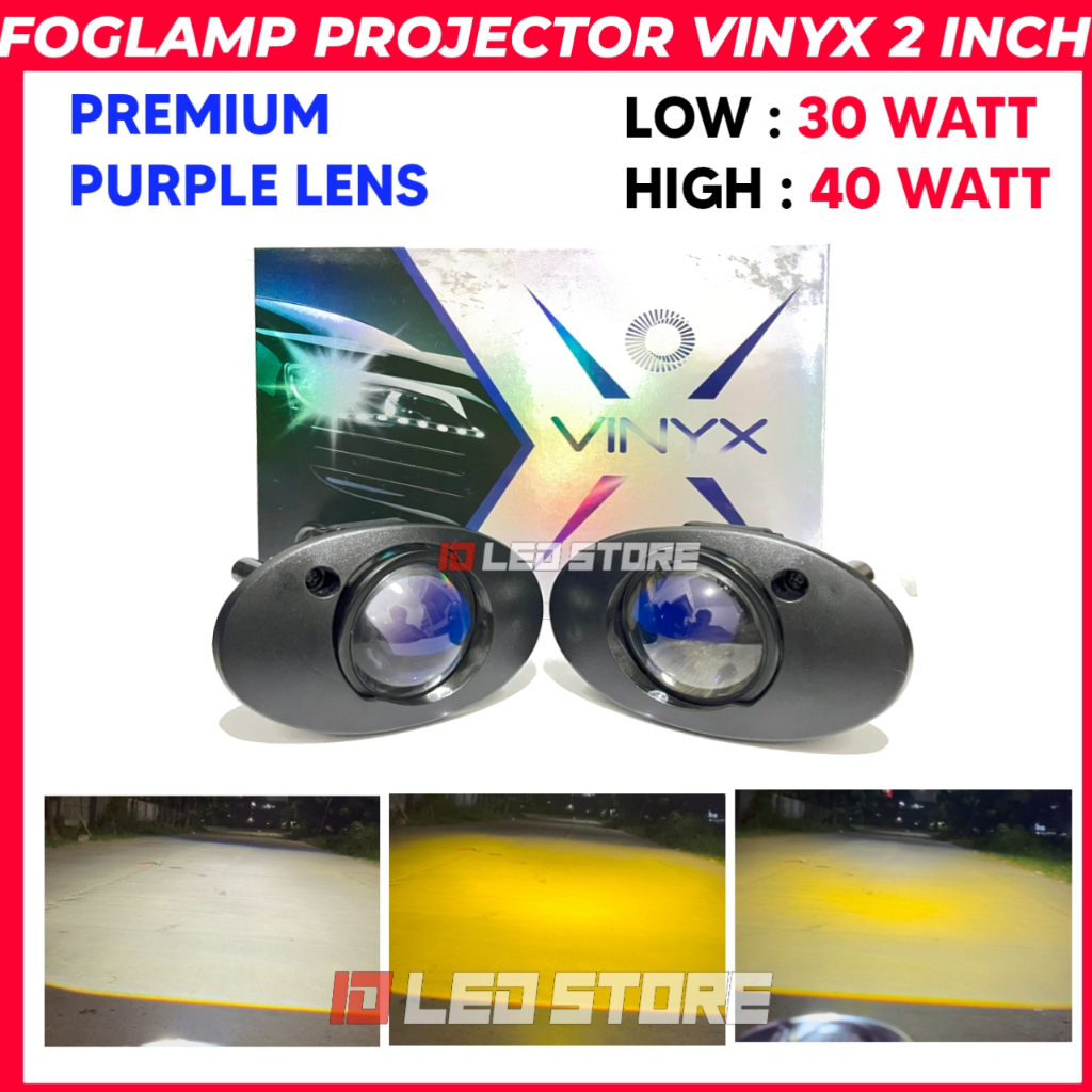 Biled Foglamp Projector Vinyx Q8 2 inch 3 warna 45 Wat Foglamp Brio Jazz Mobilio DLL I1038