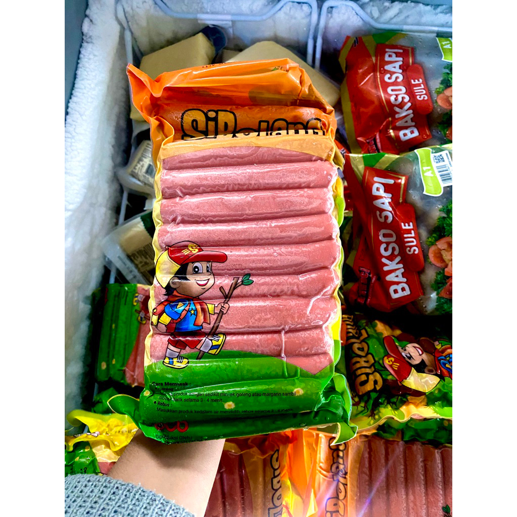 

SI BOLANG Sosis Sapi 750gr / sosis sapi frozen