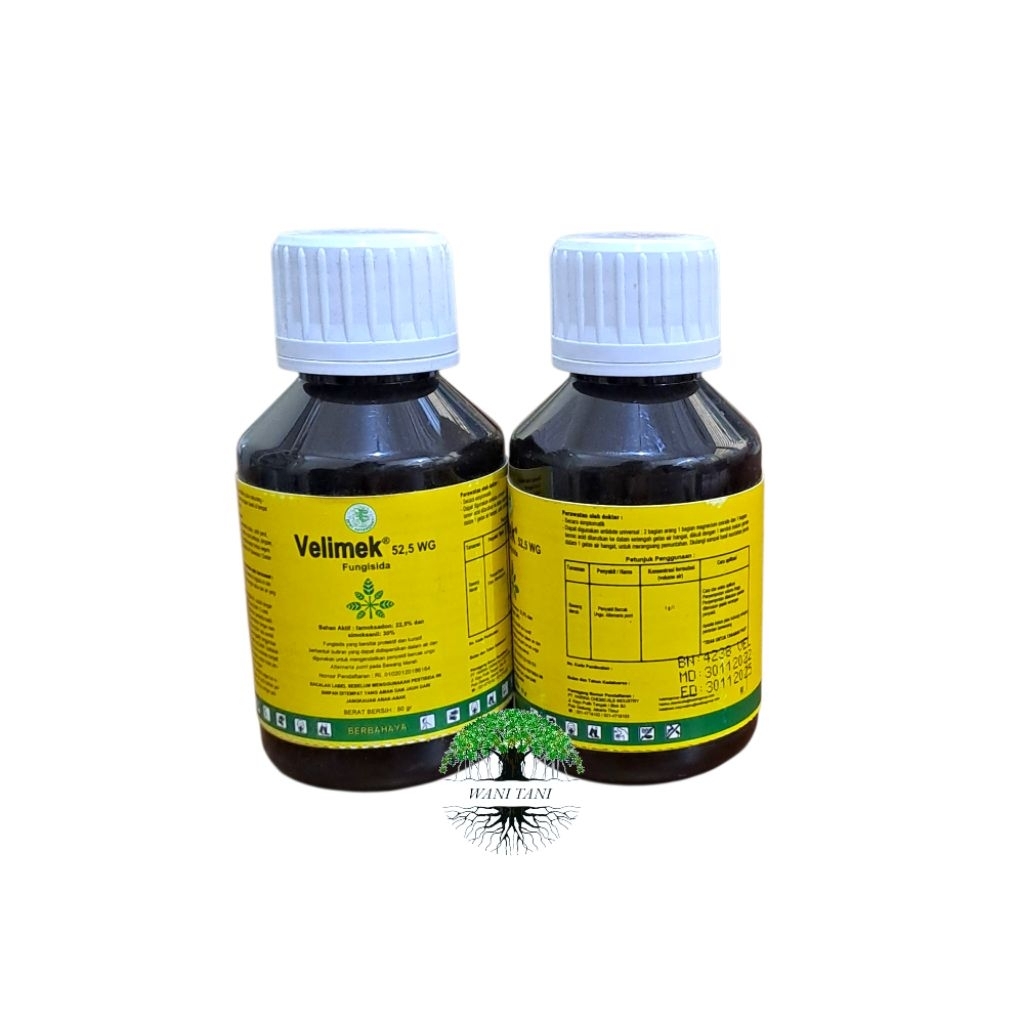 FUNGISIDA VELIMEK 52,5 WG 50 GRAM, BAHAN AKTIF FAMOKSADON DAN SIMOKSANIL