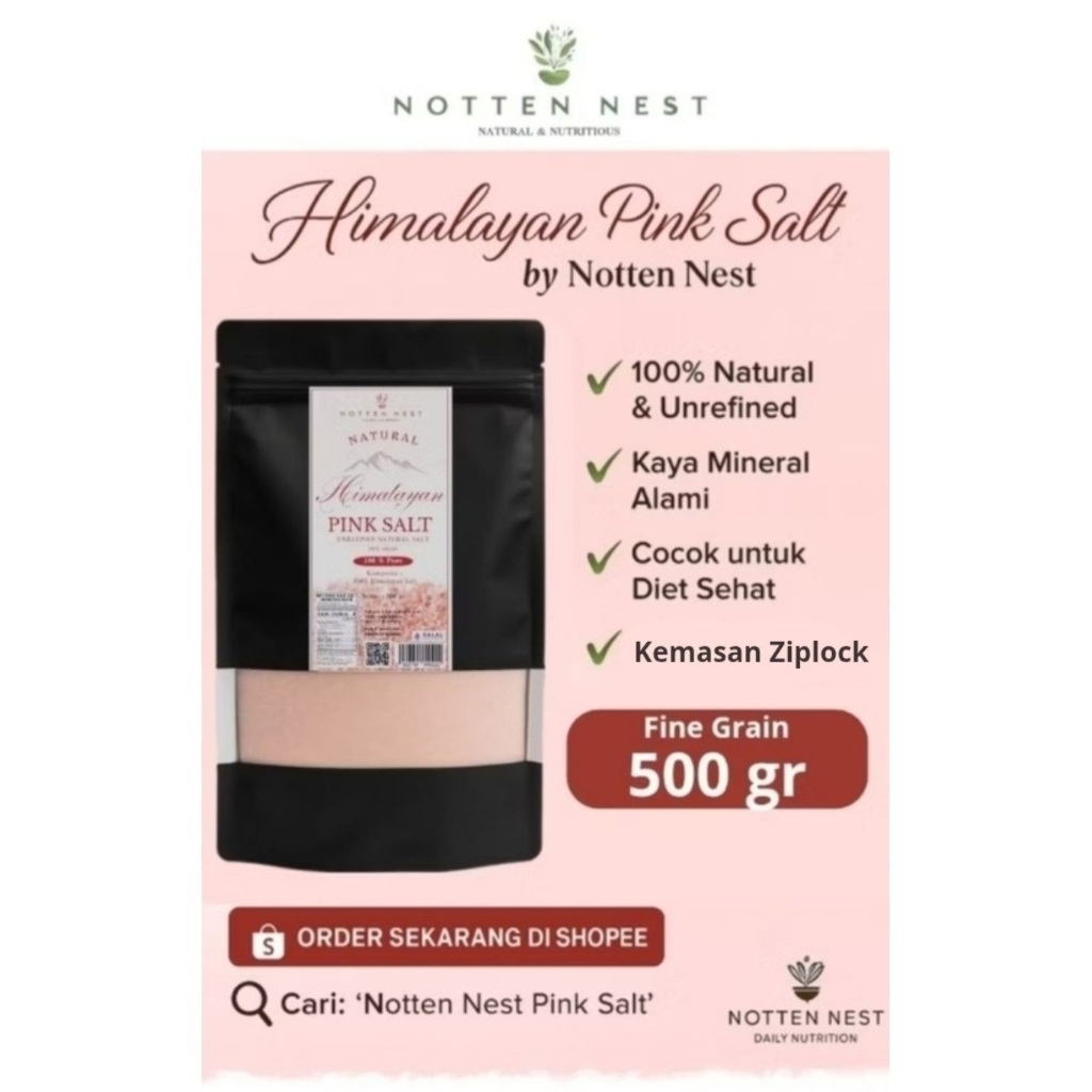 

Garam Himalaya 500gr/Garam pink natural murni | tanpa campuran