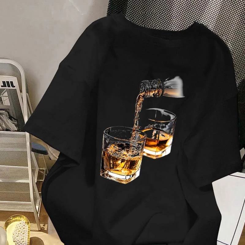 Plankton cetak bunga cetak tampan kaos Kaos Lengan Pendek Pria|Kaos Pria Terbaru 2025|Baju Oversize 