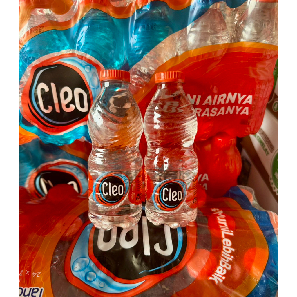 

Cleo botol mini 220ml 1 karton isi 24