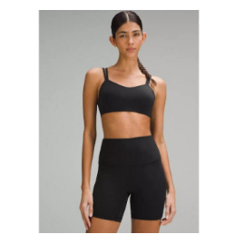 Atasan Olahraga - Lululemon Sport Bra - Like a Cloud Long Line Bra *Ribbed - Black - Size 6