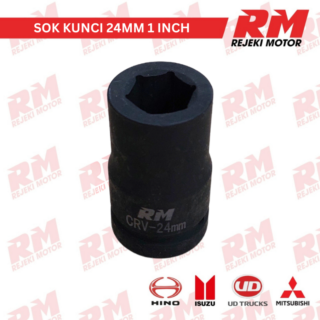MATA SOK IMPACT 24 MM KUNCI SOK RODA TRUCK 1 INCH 24 MM KUNCI SHOCK RODA TRUCK IMPACT 24 MM