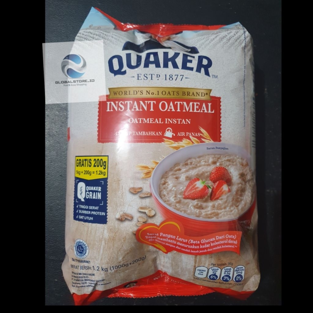 

Quaker oats instan quick oatmeal 1200gr