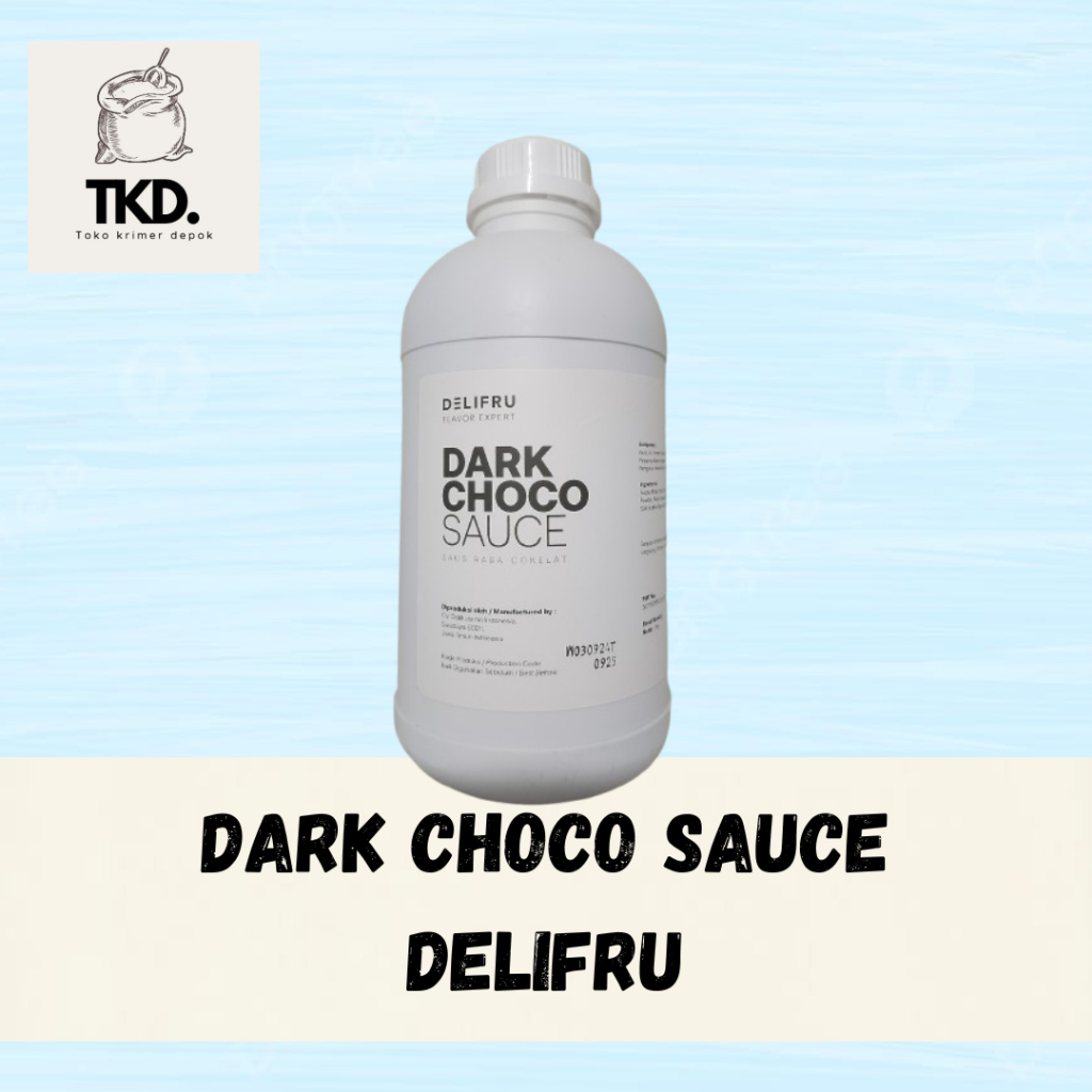 

Delifru Dark Chocolate Sauce - Sauce Dark Chocolate Original 1kg