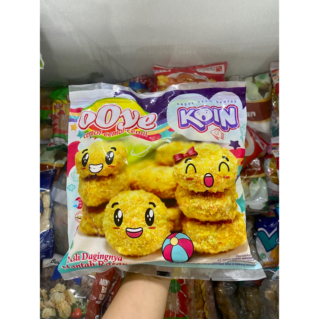 

OOYE Naget ayam bentuk koin 500gr / naget ayam bentuk koin frozen