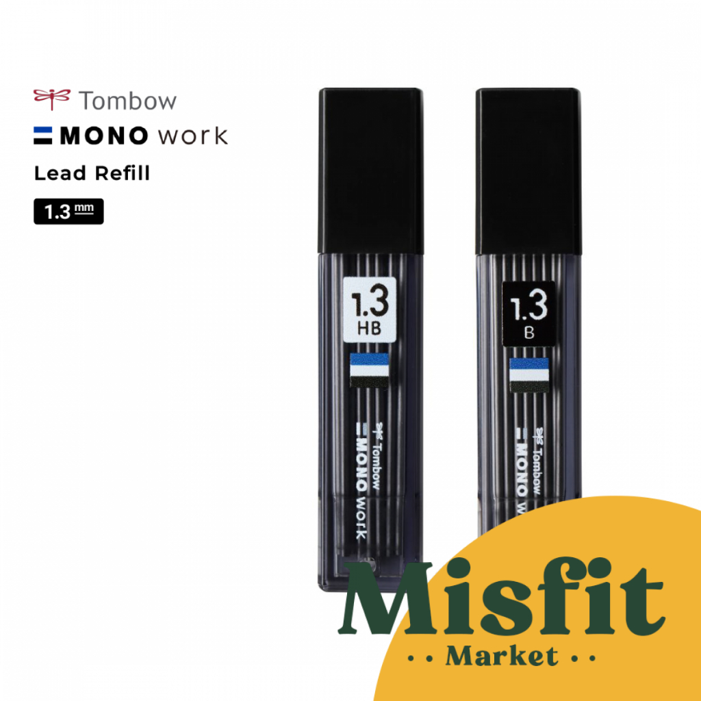 

Tombow Lead Refill for Mono Work Mechanical Pencil 1.3 mm Isi Ulang Pensil Mekanik