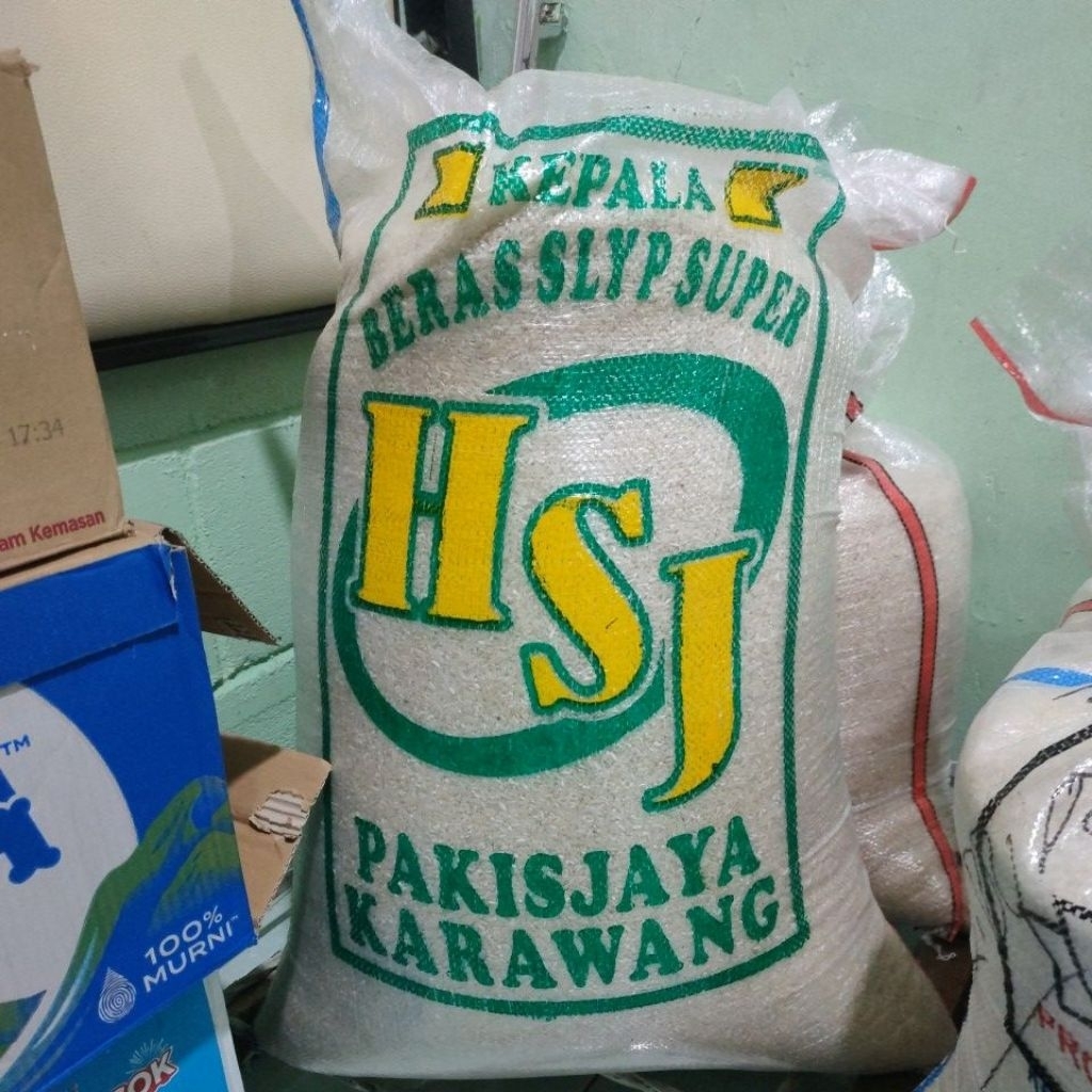 

Beras Slyp Super HSJ Pakisjaya Karawang 1 kg, 5, kg, 10 kg