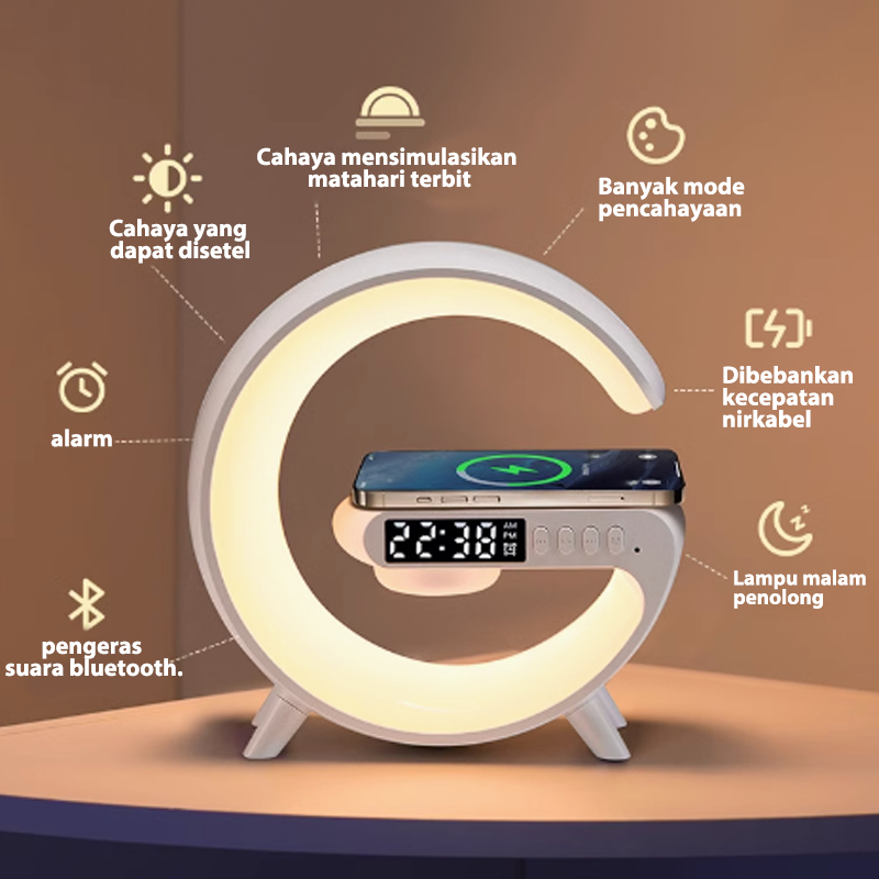 CUCI GUDANG Bluetooth Speaker Mini Music Box Multi-function Speaker Bluetooth Jam Alarm Digital